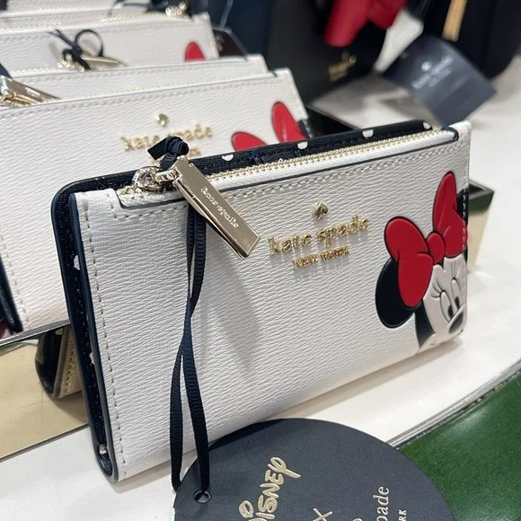 Kate Spade Disney X Kate Spade New York Minnie Small Slim Bifold Wallet
NWT - Picture 14 of 16